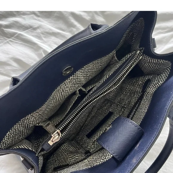 Rebecca Minkoff navy leather satchel purse - Picture 5 of 8